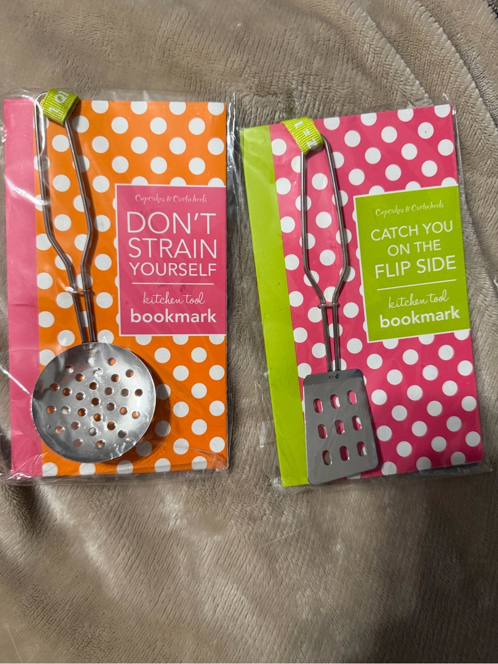 Cupcakes & Cartwheels kitchen utensils Bookmarks - Great Gift!!